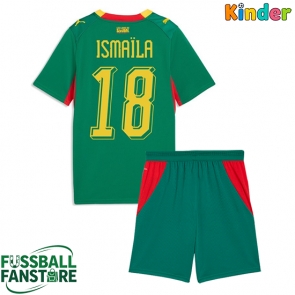 Senegal Ismaila Sarr #18 Replik Auswärtstrikot Kinder WM 2026 Kurzarm (+ Kurze Hosen)